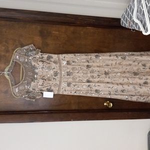 Size 10 beaded adrianna papell mother of the bride or groom gown.